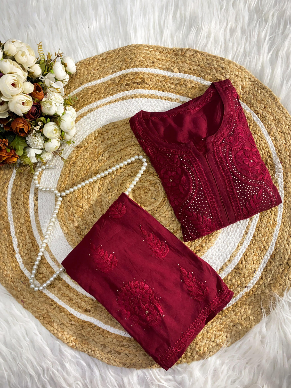 NIRAALO Suit Set with Premuim Mukaish Work
