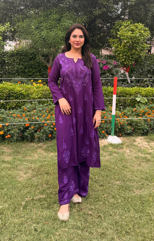 NIRAALO Suit Set with Premuim Mukaish Work