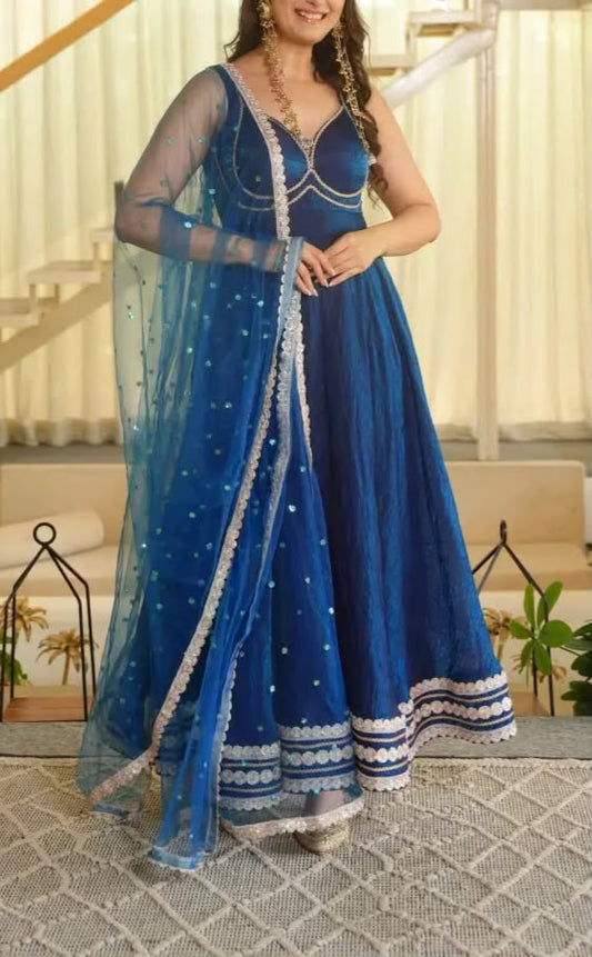 Designer Gown with Pant Set